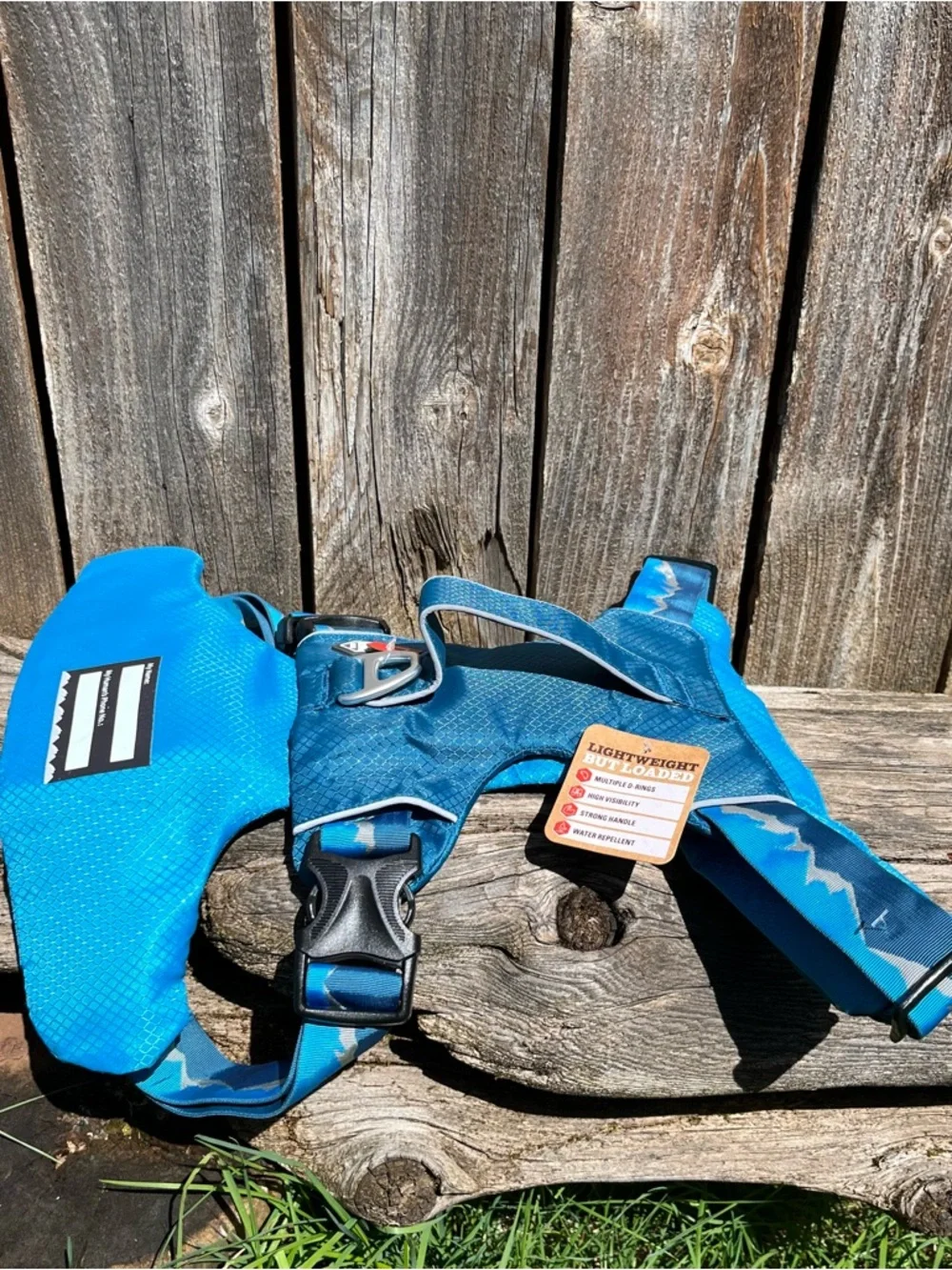 Lightweight teal outdoor Arcadia trail harness